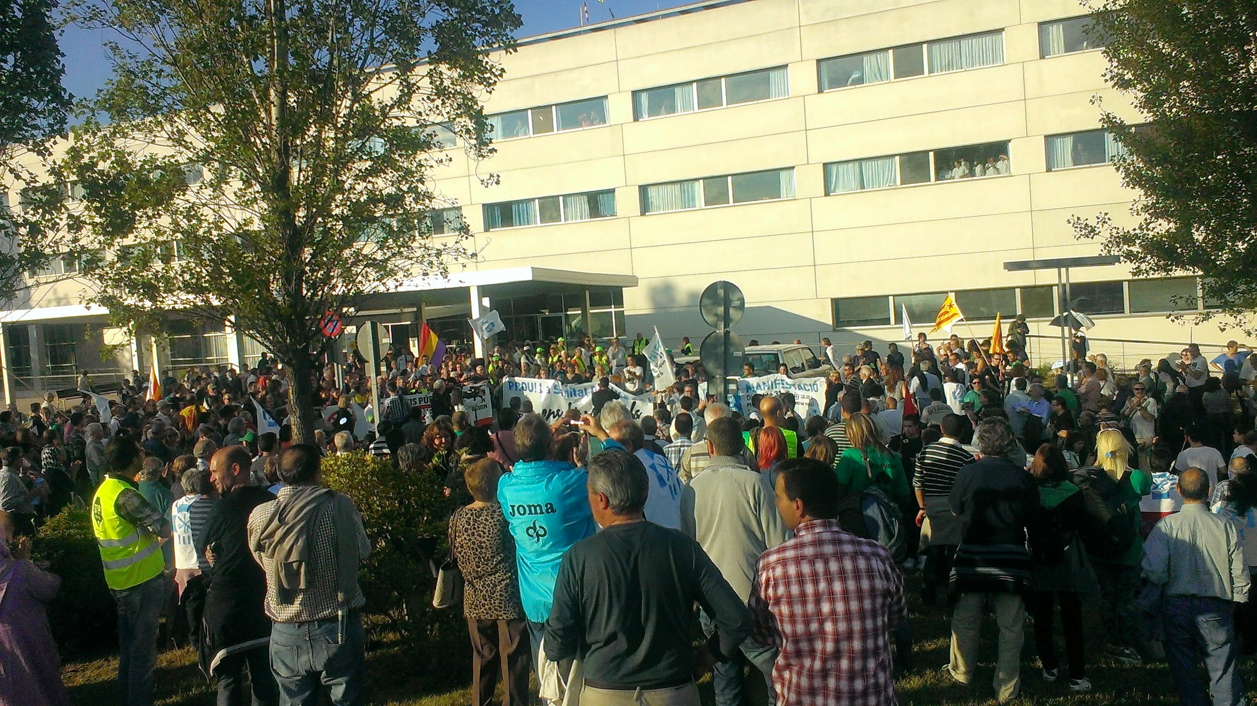 Imagen de la manifestación en favor de la Sanidad Pública (David Lloveras Mir)